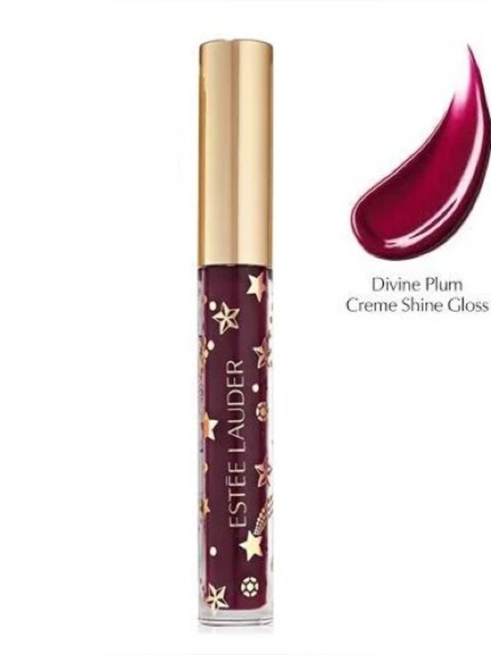 Estée Lauder Limited Edition Lip Gloss in Divine Plum ~ New ~ Full Size